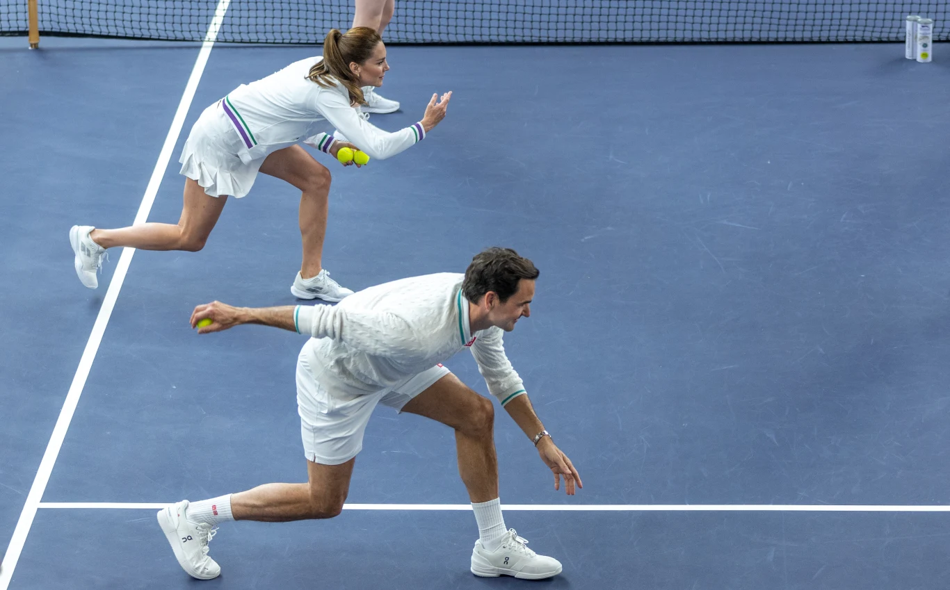 Księżna Kate i Roger Federer