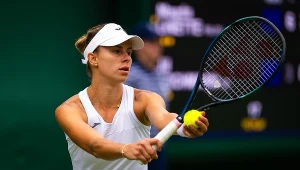 Magda Linette podczas Wimbledonu 2023