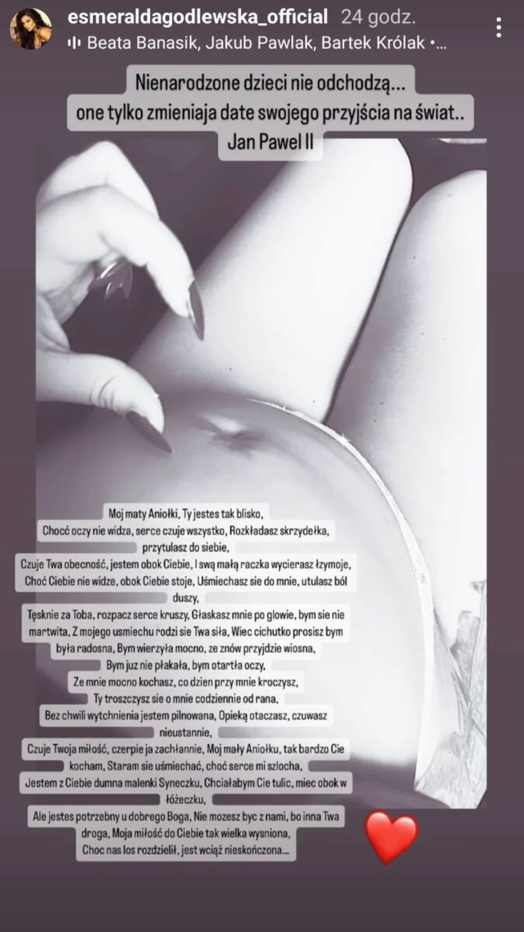 Esmeralda Godlewska Instastory