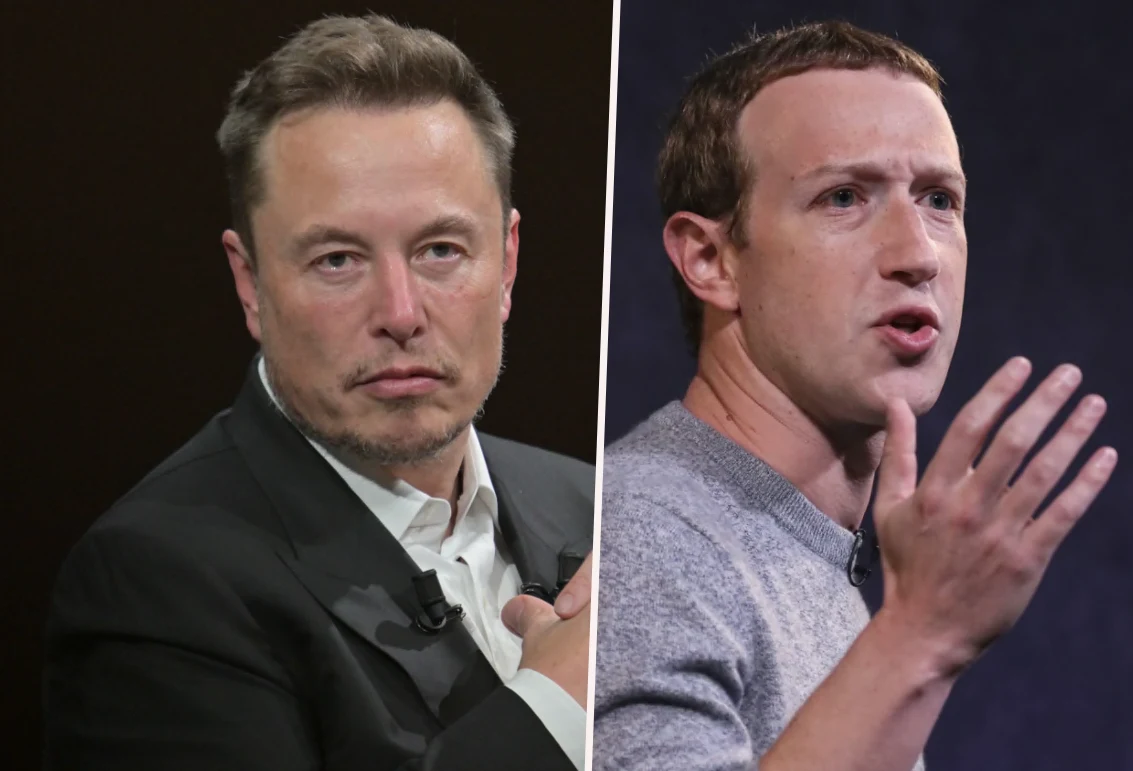 Elon Musk i Mark Zuckerberg Elon Musk i Mark Zuckerberg