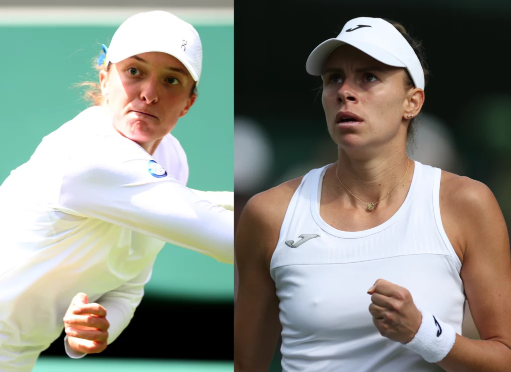 Iga Świątek oraz Magda Linette Iga Świątek oraz Magda Linette