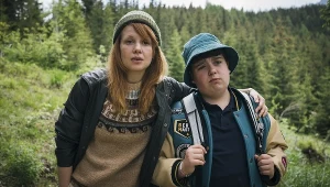Karolina Gruszka i Maciej Karaś na planie filmu "Za duży na bajki 2"