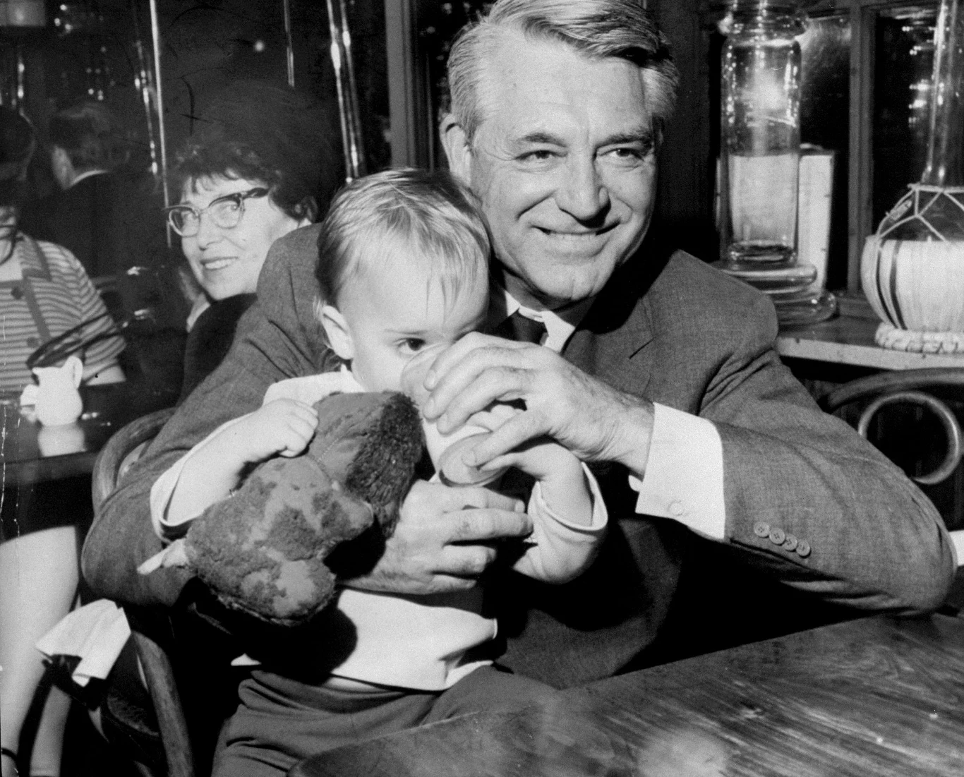 Cary Grant ze swoją córką Jennifer