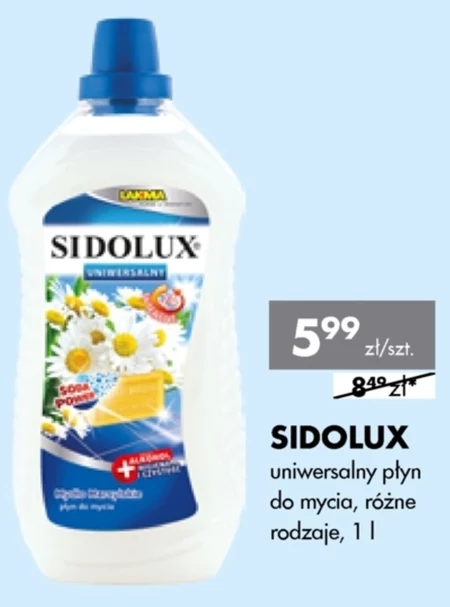 Sidolux Uniwersalny Płyn do mycia mydło marsylskie 1 l