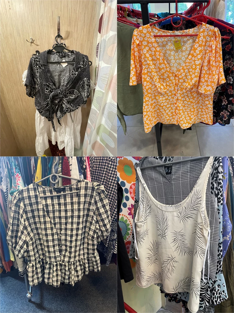 W sklepach z odzieżą używaną można wręcz przebierać w różnego rodzaju bluzkach. Każdy znajdzie tam coś dla siebie