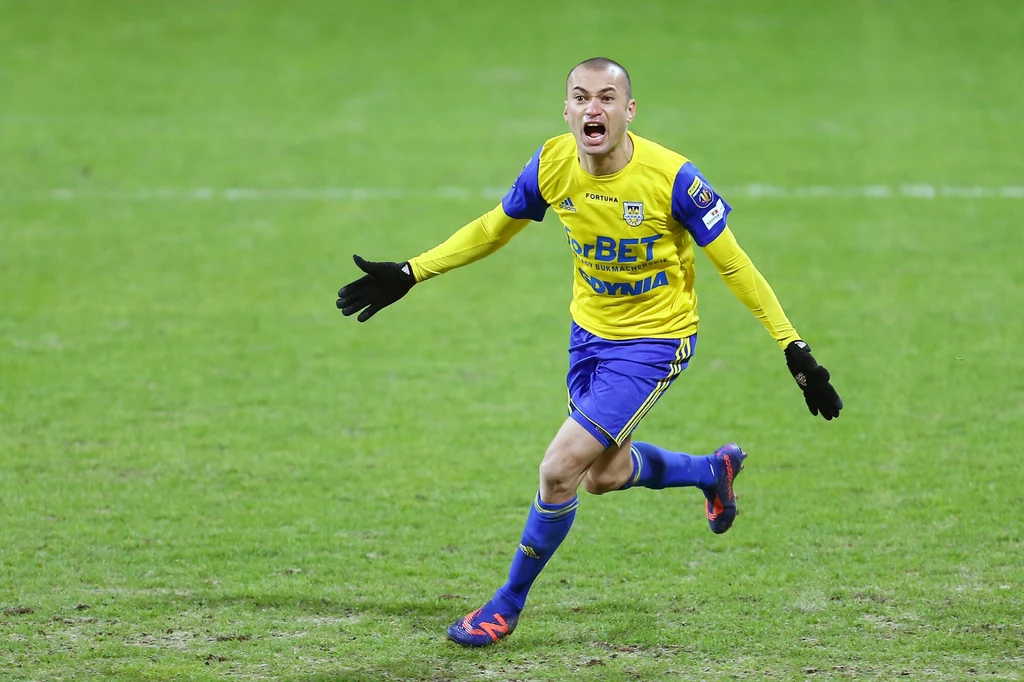 Marcus da Silva w barwach Arki Gdynia Marcus da Silva w barwach Arki Gdynia