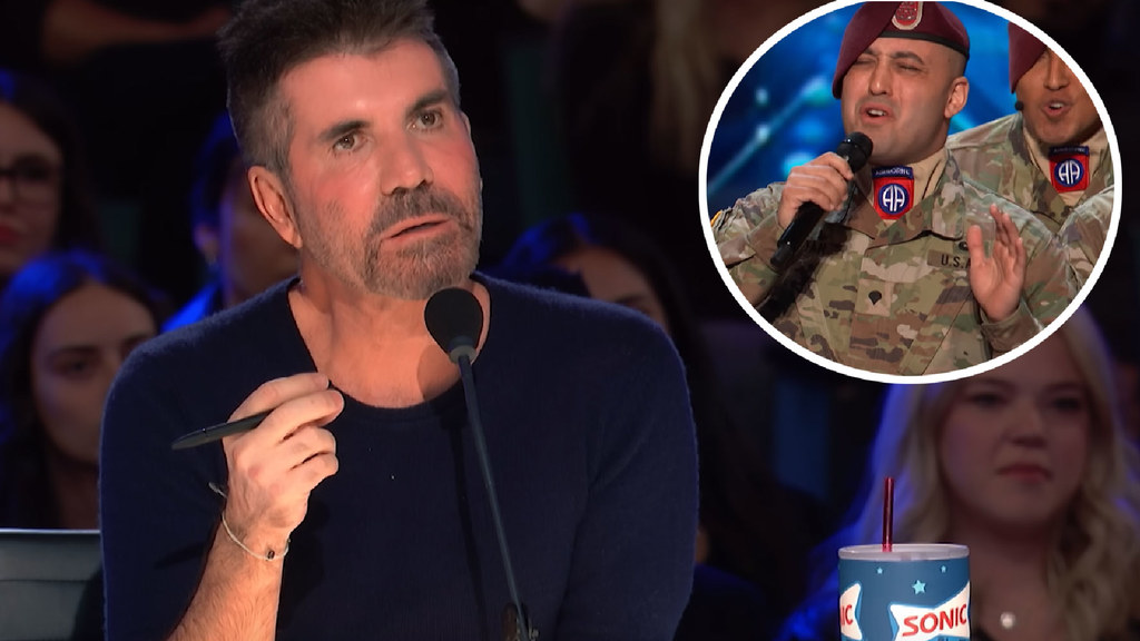 Simon Cowell i reszta jurorów byli pod wrazeniem występu chóru złożonego z żołnierzy!