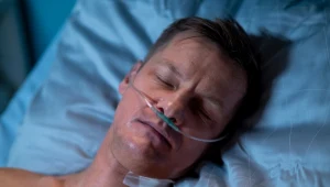 Piotr (Marcin Mroczek) dozna zawału serca podczas rodzinnego wypadu do Grabiny