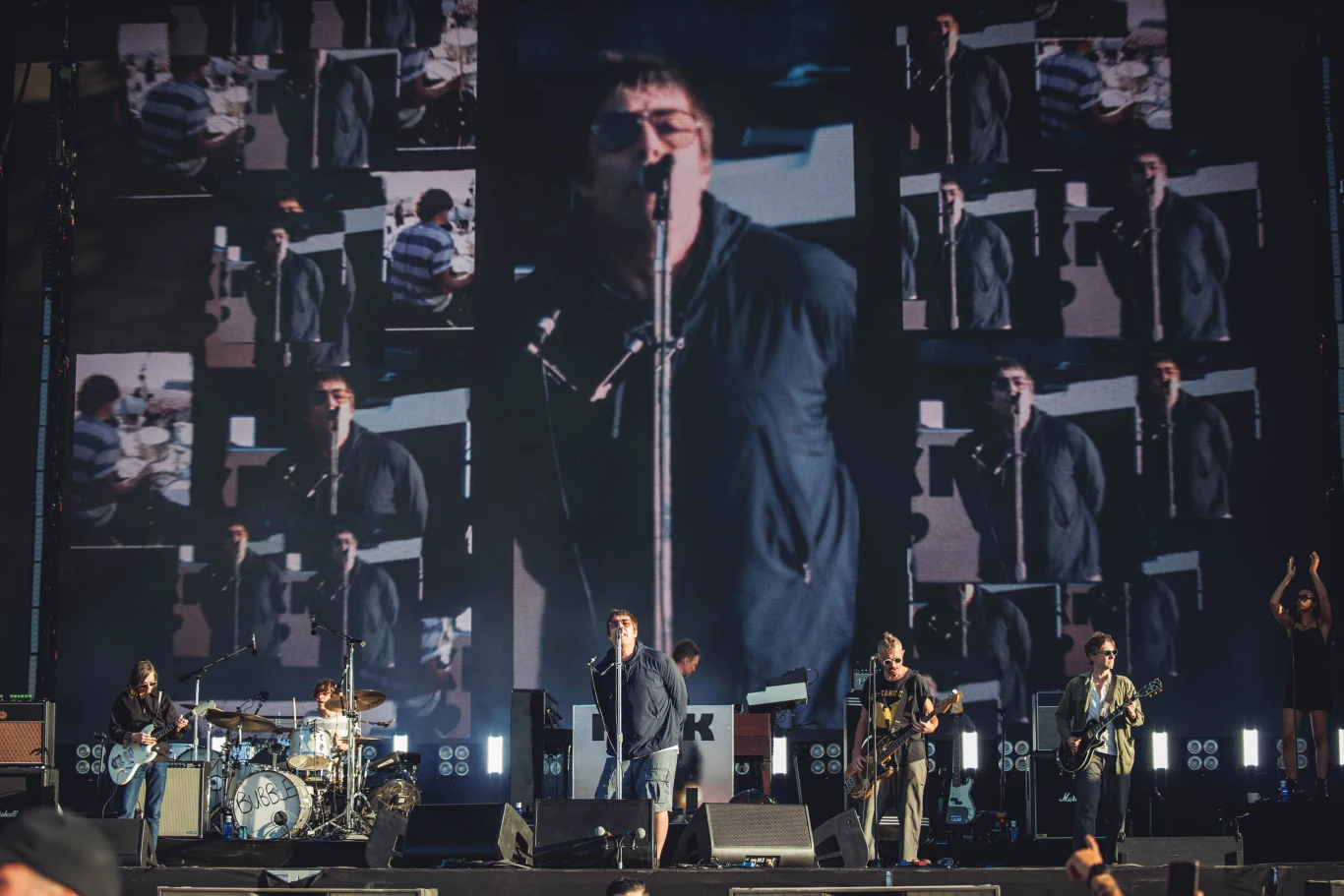 Liam Gallagher na scenie Mad Cool Festival