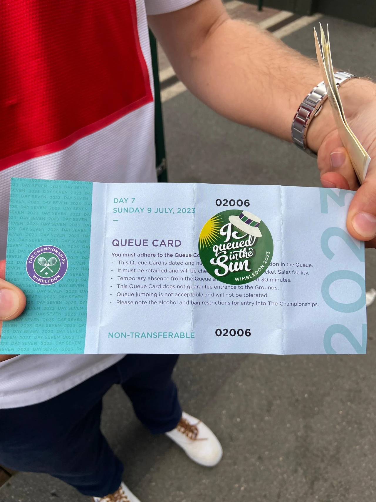 Zdjęcie, dokumentujące miejsce w kolejce pana Piotra Zdjęcie, dokumentujące miejsce w kolejce pana Piotra