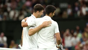 Hubert Hurkacz i Novak Djoković 