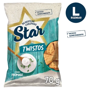 Star Twistos Przekąski ziemniaczane o smaku fromage śmietanowo-cebulowym 70 g - 1