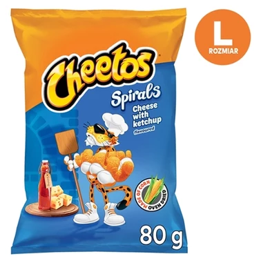 Cheetos Spirals Chrupki kukurydziane o smaku serowo-ketchupowym 80 g - 3