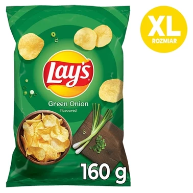 Lay's Chipsy ziemniaczane o smaku zielonej cebulki 160 g - 1