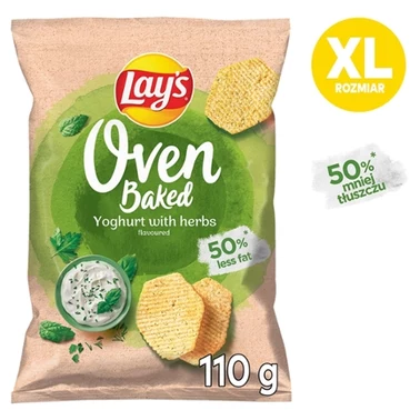 Lay's Oven Baked Pieczone formowane chipsy ziemniaczane o smaku jogurtu z ziołami 110 g - 3