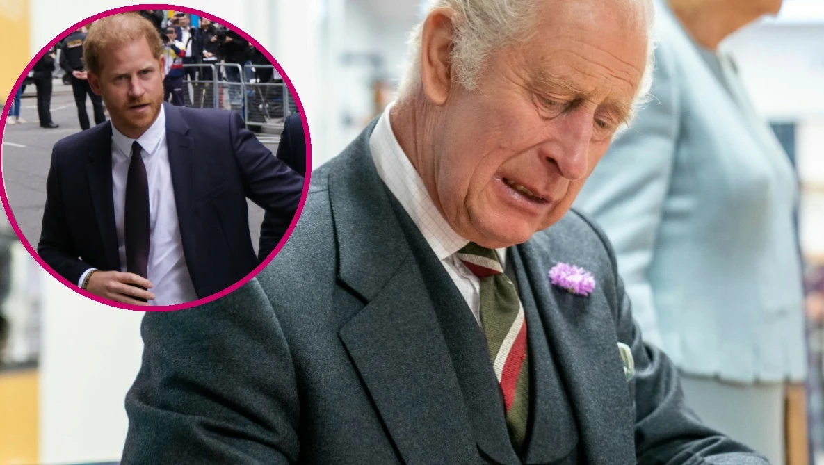 Król Karol III i książę Harry Król Karol III i książę Harry