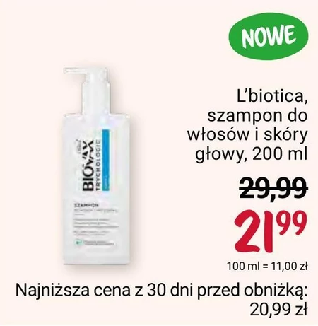 Biovax Trychologic szampon wypadanie, 200 ml