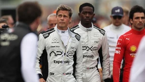 Brad Pitt i Damson Idris na torze Formuły 1 w Silverstone