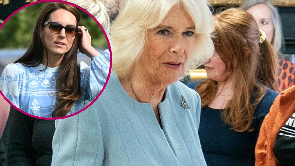 Królowa Camilla i księżna Kate. 