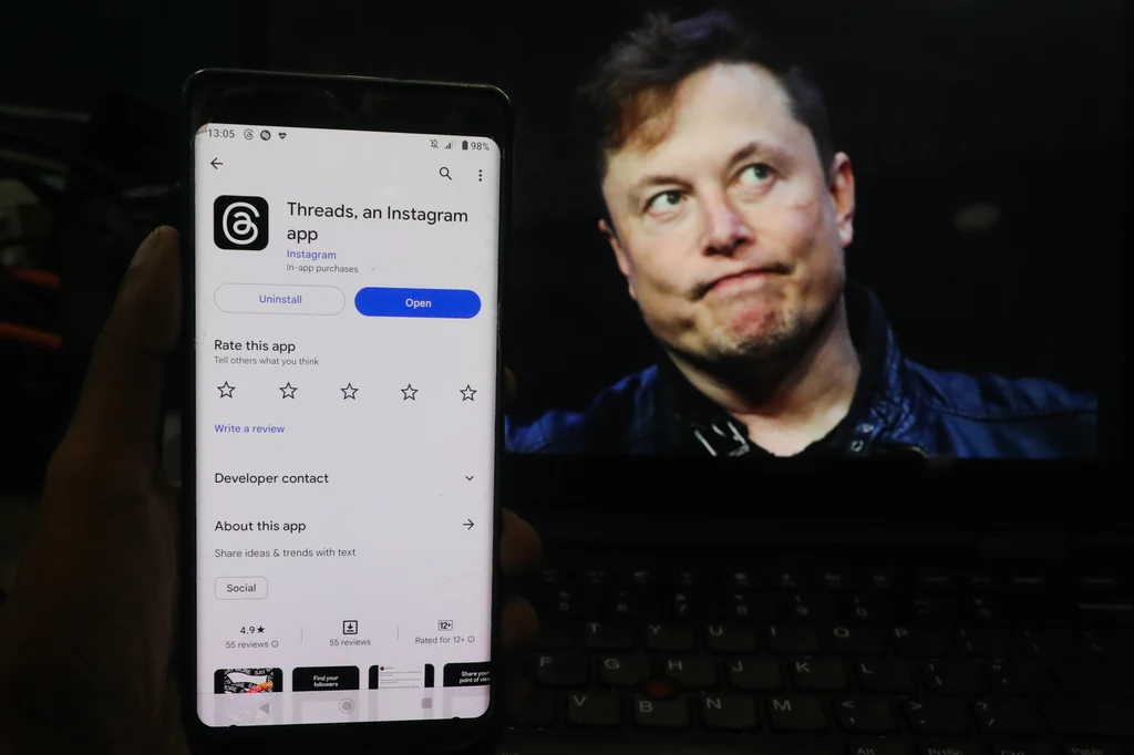 Aplikacja Threads stworzona przez Meta Platforms ma być odpowiedzią koncernu Marka Zuckerberga na Twittera