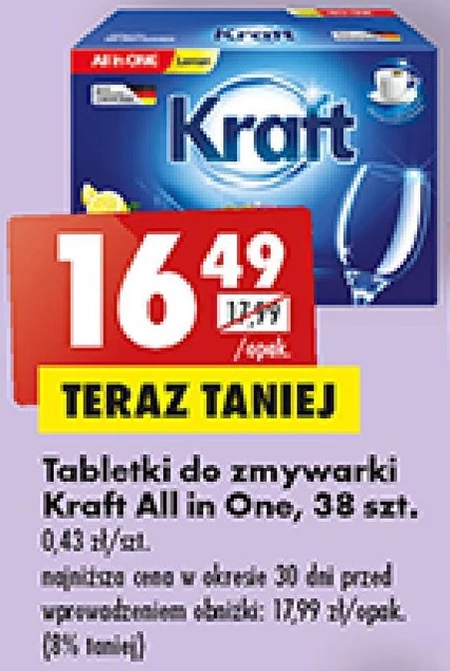 Tabletki do zmywarki Kraft