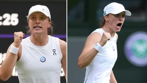 Wimbledon. Iga Świątek podczas meczu z Eliną Switoliną w ćwierćfinale