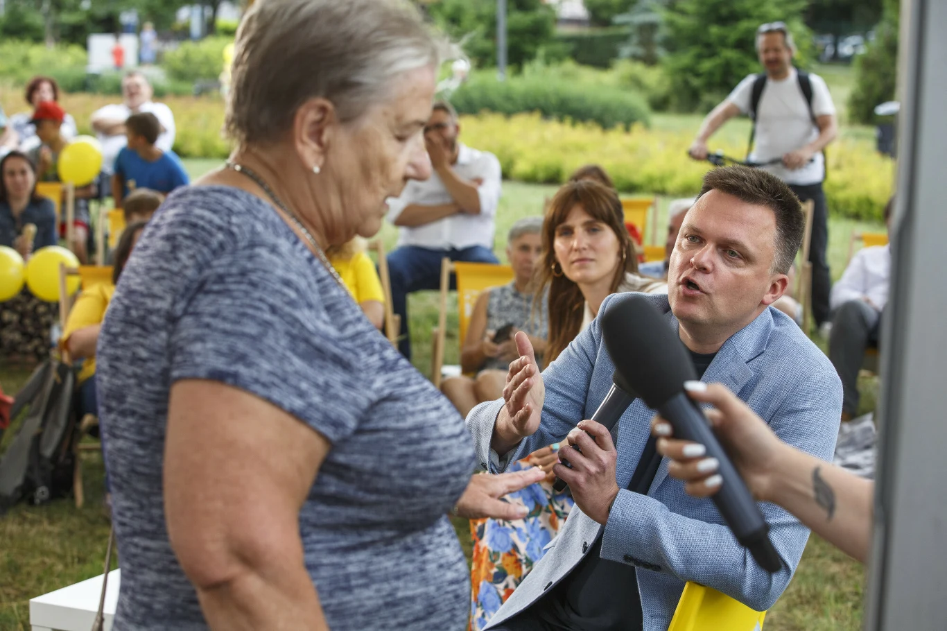 Szymon Hołownia na spotkaniu otwartym w ramach trasy "Jest Trzecia Droga" Szymon Hołownia na spotkaniu otwartym w ramach trasy "Jest Trzecia Droga"