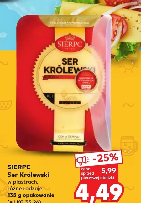 Sierpc Ser królewski 250 g