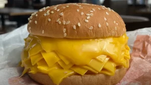 „Prawdziwy cheeseburger”. Nie ma w nim mięsa, za to jest 20 plasterków sera 