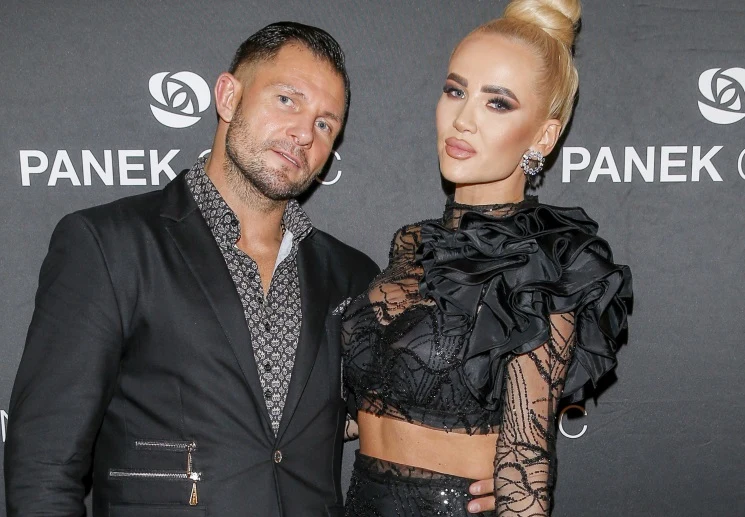 Iza Macudzińska z mężem Iza Macudzińska z mężem