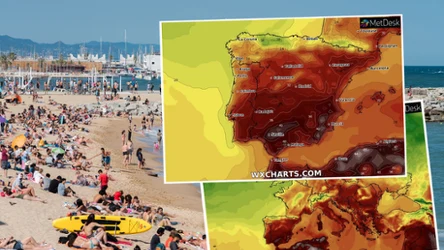 W Hiszpanii i pozostałych krajach południowej Europy fala gorąca sprowadza temperatury rzędu 45 st. C
