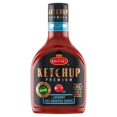 Firma Roleski Ketchup premium łagodny bez dodatku cukru 425 g - 0