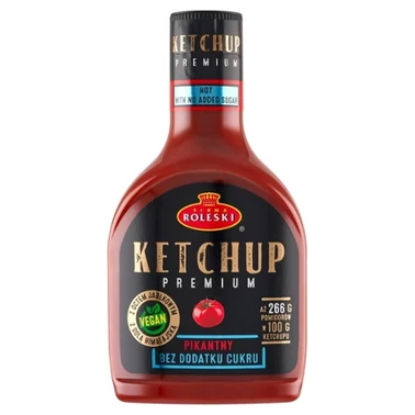 Firma Roleski Kechup premium pikantny bez dodatku cukru 425 g - 0