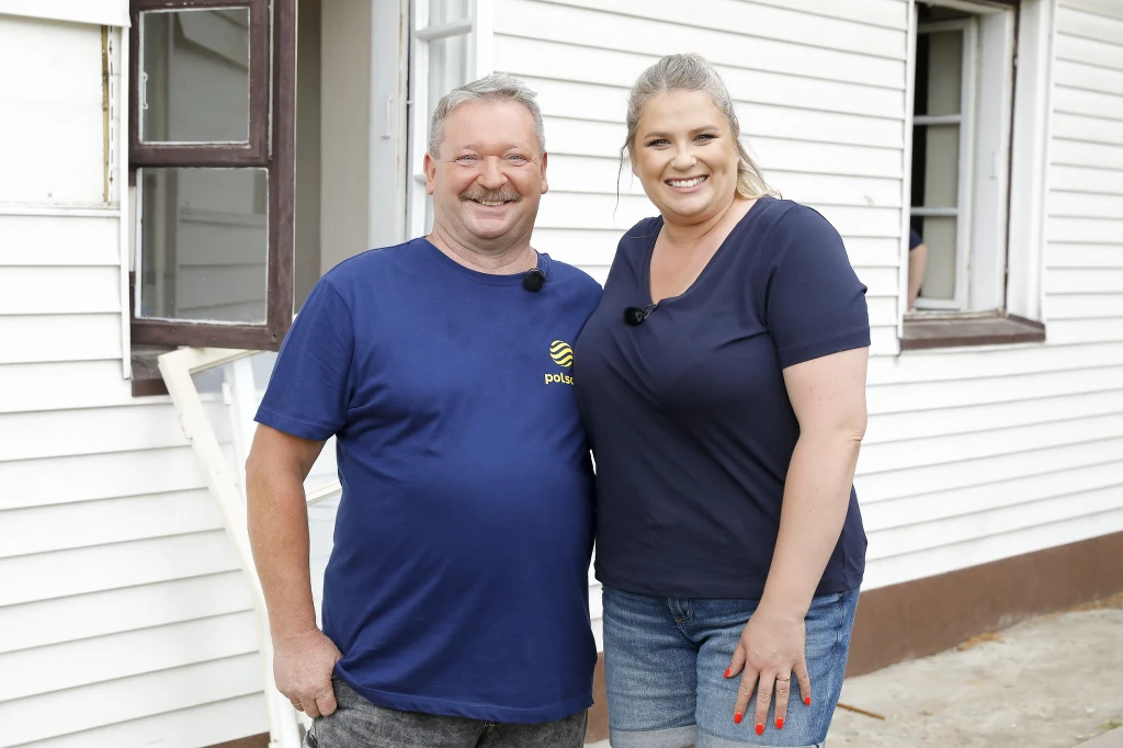 Elżbieta Romanowska na planie "Naszego nowego domu" Elżbieta Romanowska na planie "Naszego nowego domu"