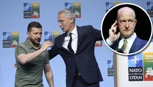 Ian Brzezinski (w kółku) ocenia szczyt NATO. Na zdj. prezydent Ukrainy Wołodymyr Zełenski i szef NATO Jens Stoltenberg
