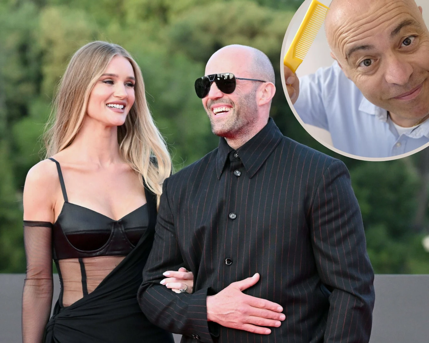 Czy łysi mężczyźni są postrzegani jako silniejsi i mądrzejsi? Z pewnością niektórzy z nich odnieśli spektakularny sukces. Jason Statham ma masę fanów i piękną Rosie Huntington Whiteley u swojego boku./Pixel Czy łysi mężczyźni są postrzegani jako silniejsi i mądrzejsi? Z pewnością niektórzy z nich odnieśli spektakularny sukces. Jason Statham ma masę fanów i piękną Rosie Huntington Whiteley u swojego boku./Pixel
