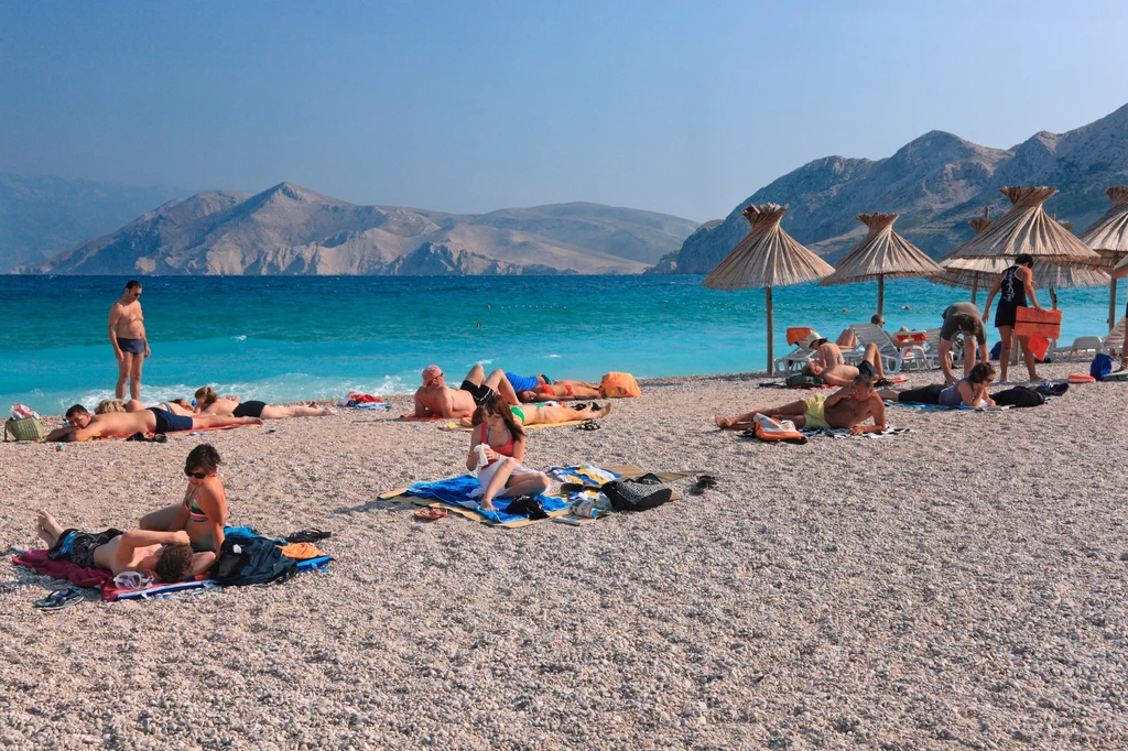 Plaża Baška jest jedną z najpiękniejszych w całej Chorwacji