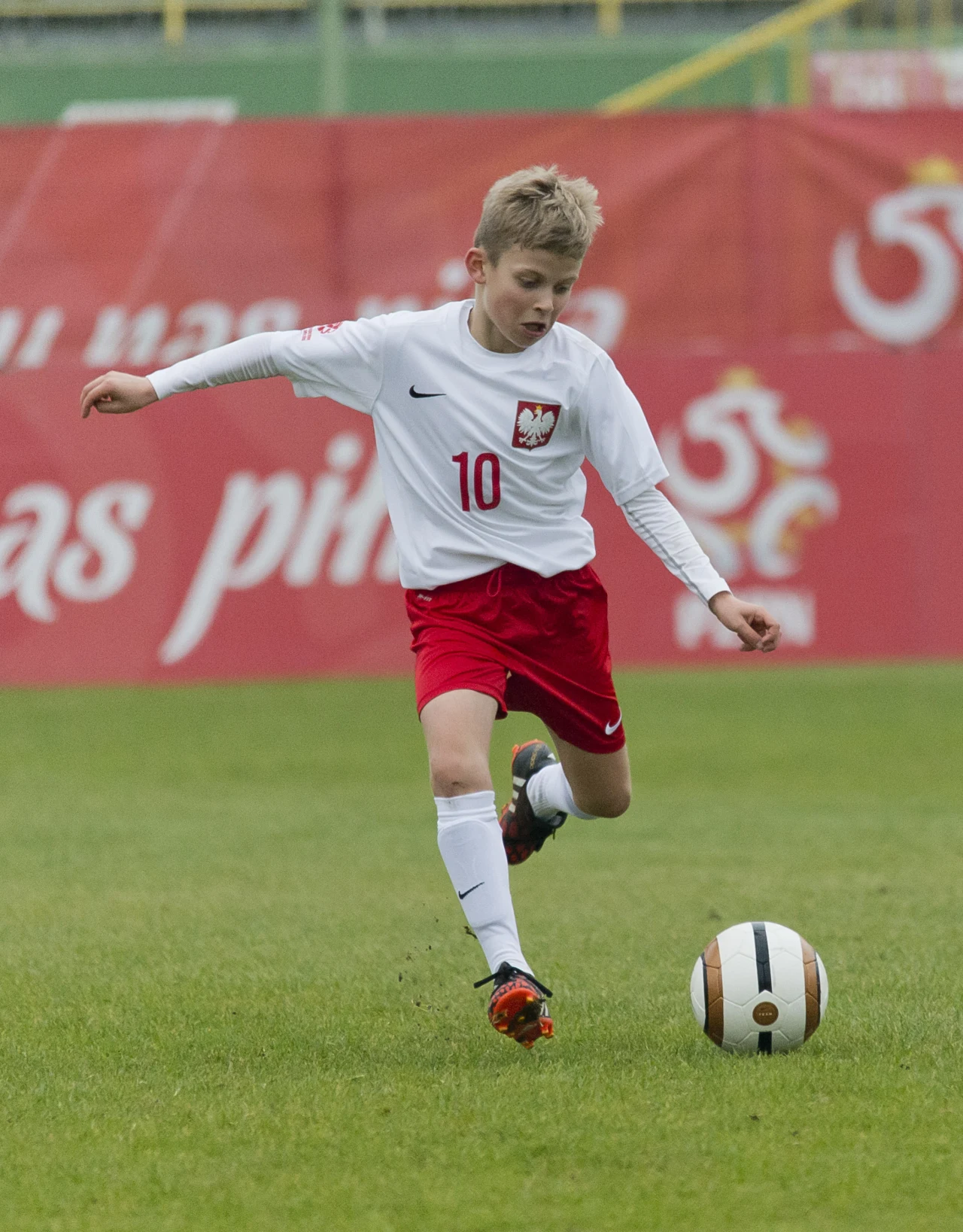 12-letni Jakub Kałuziński w barwach młodzieżowej reprezentacji Polski 12-letni Jakub Kałuziński w barwach młodzieżowej reprezentacji Polski