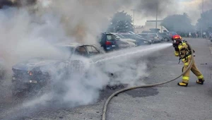 Pożar na parkingu lotniska w Gdańsku nie zaczął się od elektryka