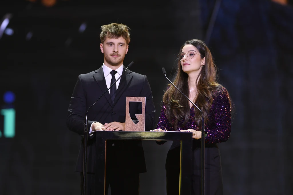 Joanna Okuniewska i Maciej Musiał podczas gali Bestsellery Empiku Joanna Okuniewska i Maciej Musiał podczas gali Bestsellery Empiku