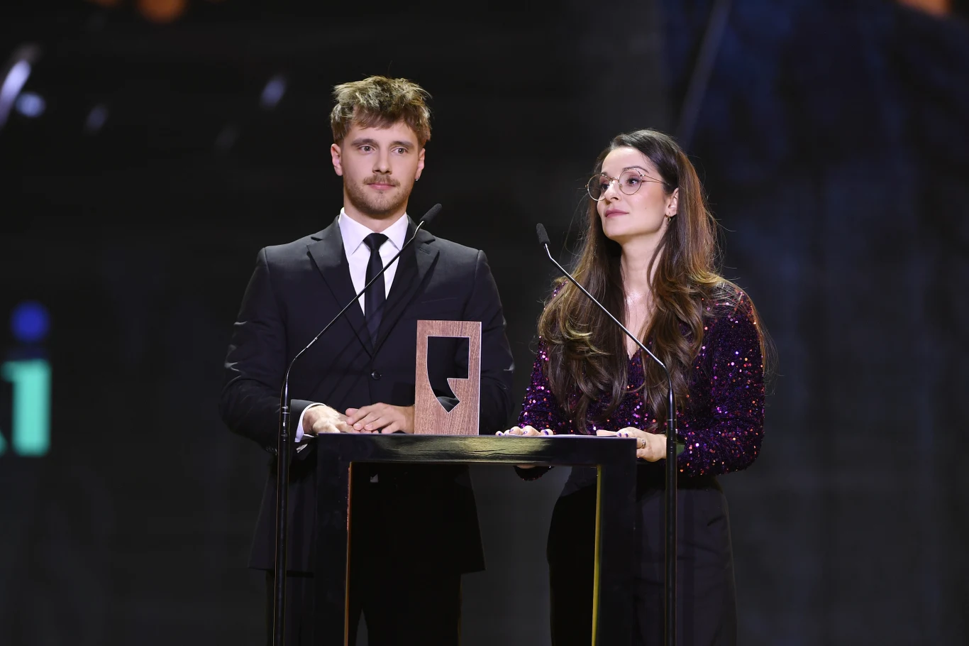 Joanna Okuniewska i Maciej Musiał podczas gali Bestsellery Empiku