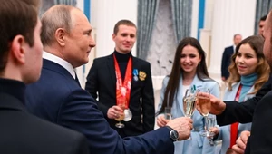 Rosyjscy sportowcy z wizytą na Kremlu, kwiecień 2022