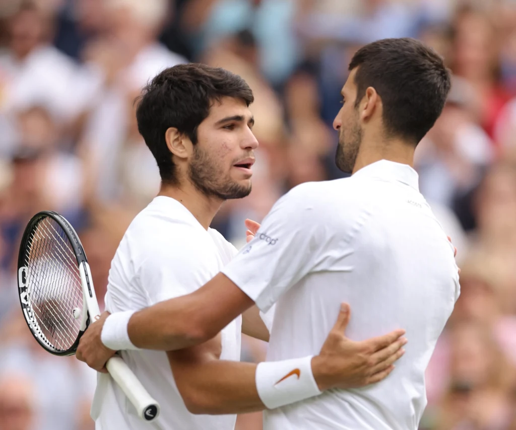 Carlos Alcaraz i Novak Djoković Carlos Alcaraz i Novak Djoković