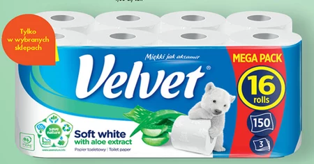 Velvet Papier toaletowy delikatnie biały 16 rolek