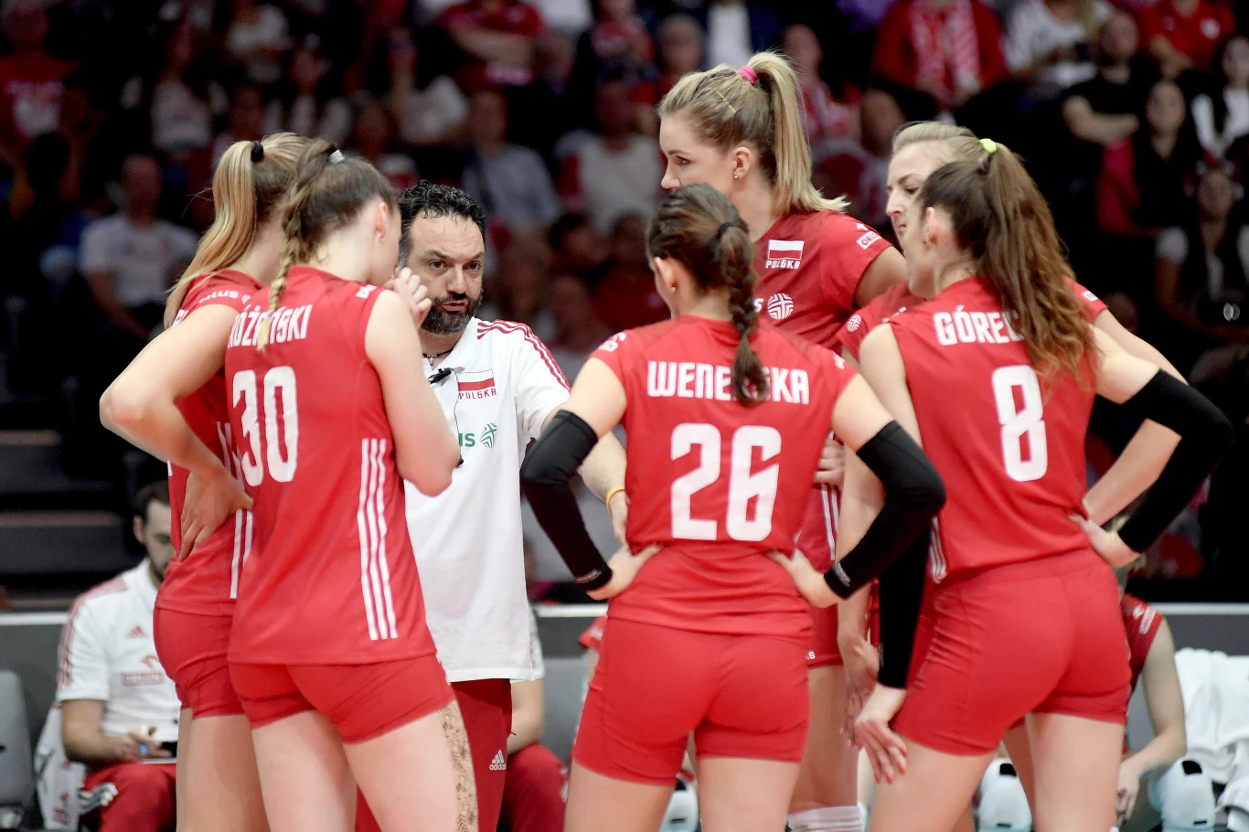 Stefano Lavarini z reprezentacją Polki w siatkówce