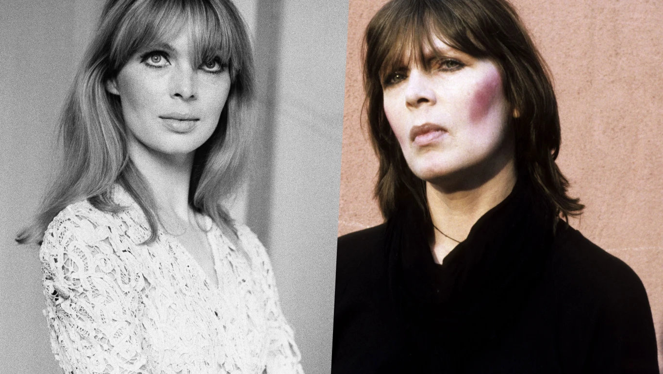 Nico w pewnym momencie swojej kariery zdecydowała się na radykalną zmianę wizerunku. Na zdjęciach artystka w 1965 i 1985 roku Nico w pewnym momencie swojej kariery zdecydowała się na radykalną zmianę wizerunku. Na zdjęciach artystka w 1965 i 1985 roku