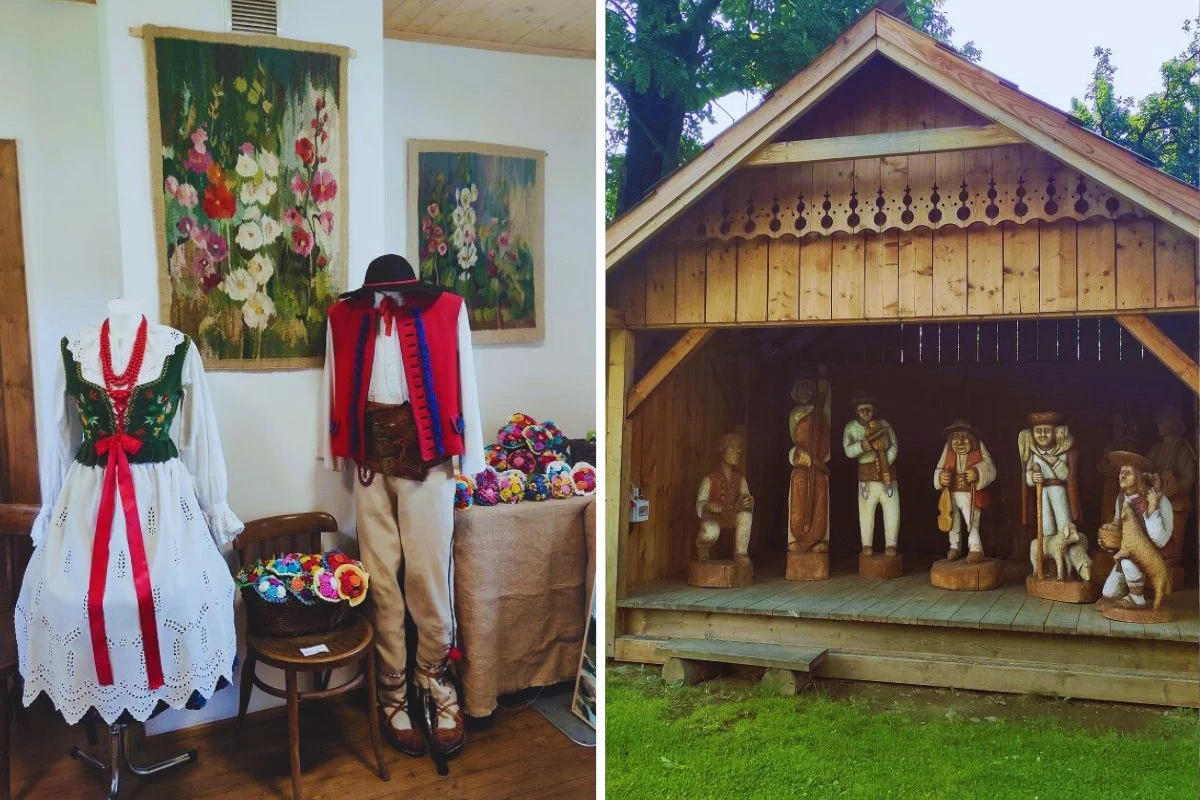 Muzeum Stara Chałupa to spotkanie z tradycyjnym góralskim folklorem (na zdj. m.in. ekspozycja w domu z Przyłękowa)