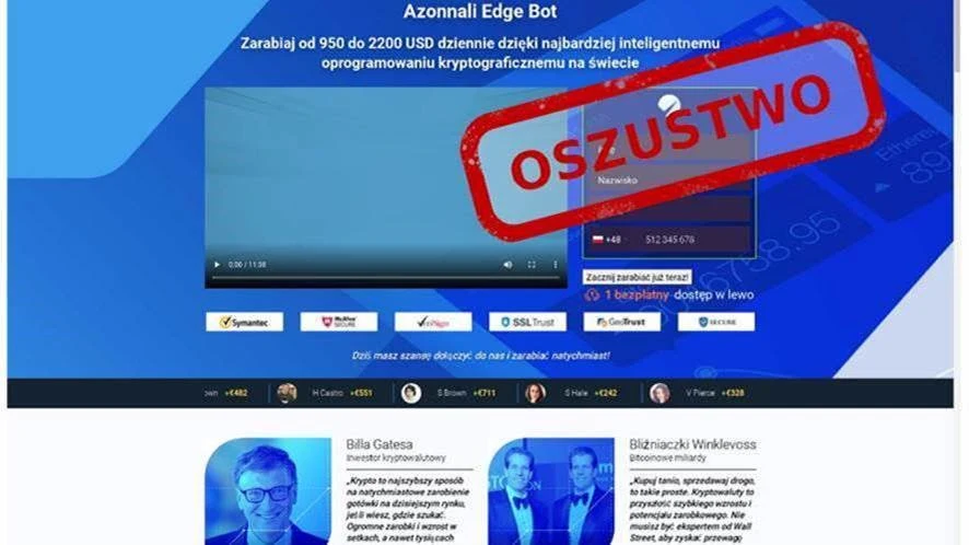 Obietnica szybkich i wysokich zysków zawsze powinna wzbudzić naszą czujność Obietnica szybkich i wysokich zysków zawsze powinna wzbudzić naszą czujność