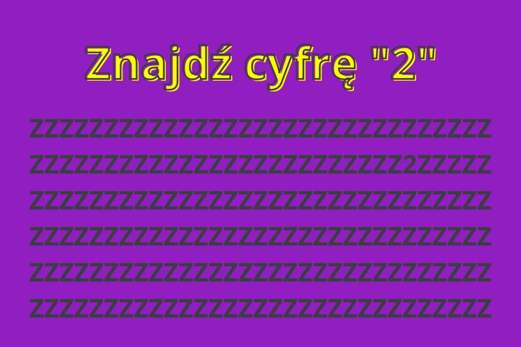 Na wykonanie zadania masz tylko 5 sekund. Czy uda ci się odnaleźć wskazaną liczbę?