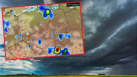 Pogoda w środę będzie zróżnicowana. Na północy i południu pojawią się burze, miejscami gwałtowne i z drobnym gradem